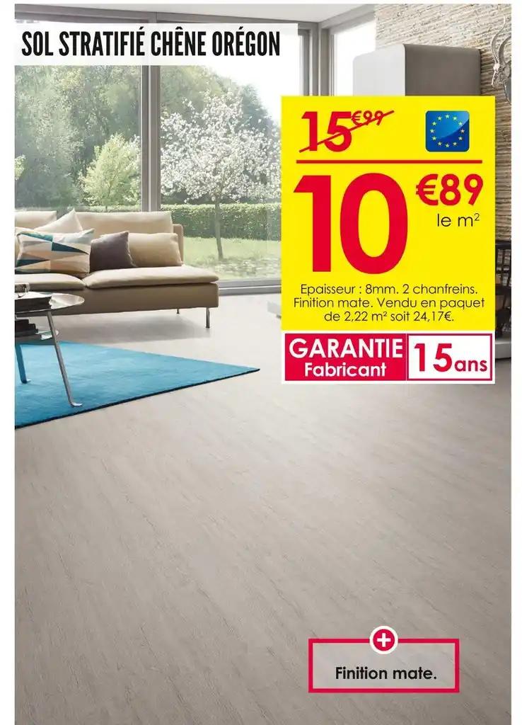 SOL STRATIFIÉ CHÊNE ORÉGON