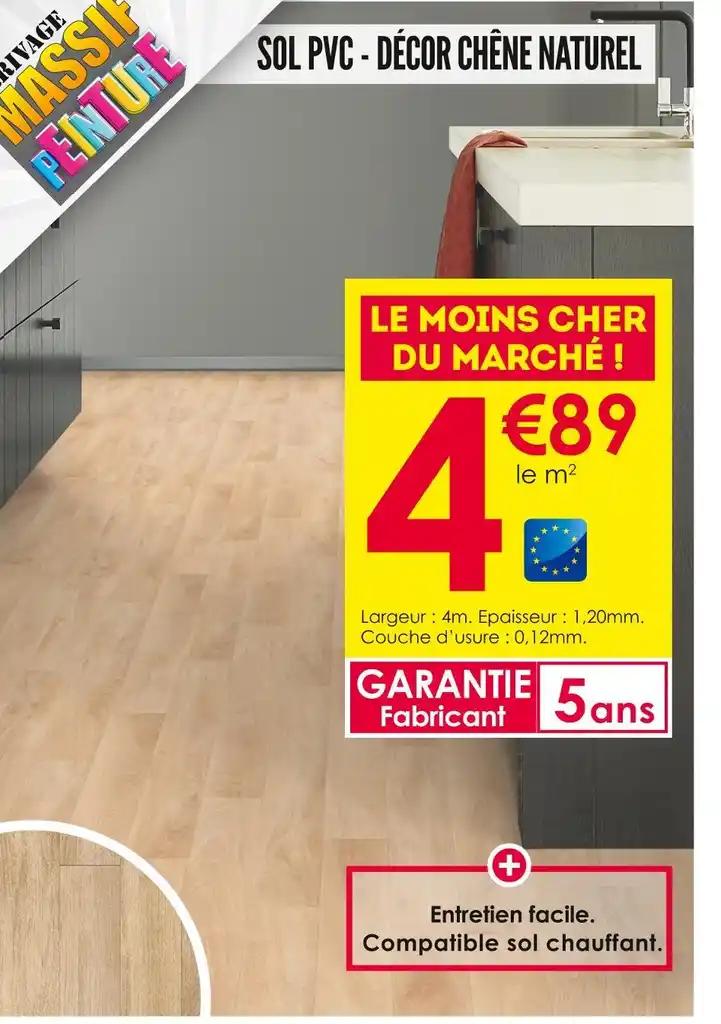 SOL PVC - DÉCOR CHÊNE NATUREL