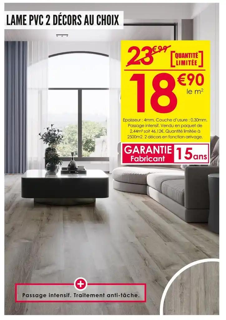 LAME PVC 2 DÉCORS AU CHOIX