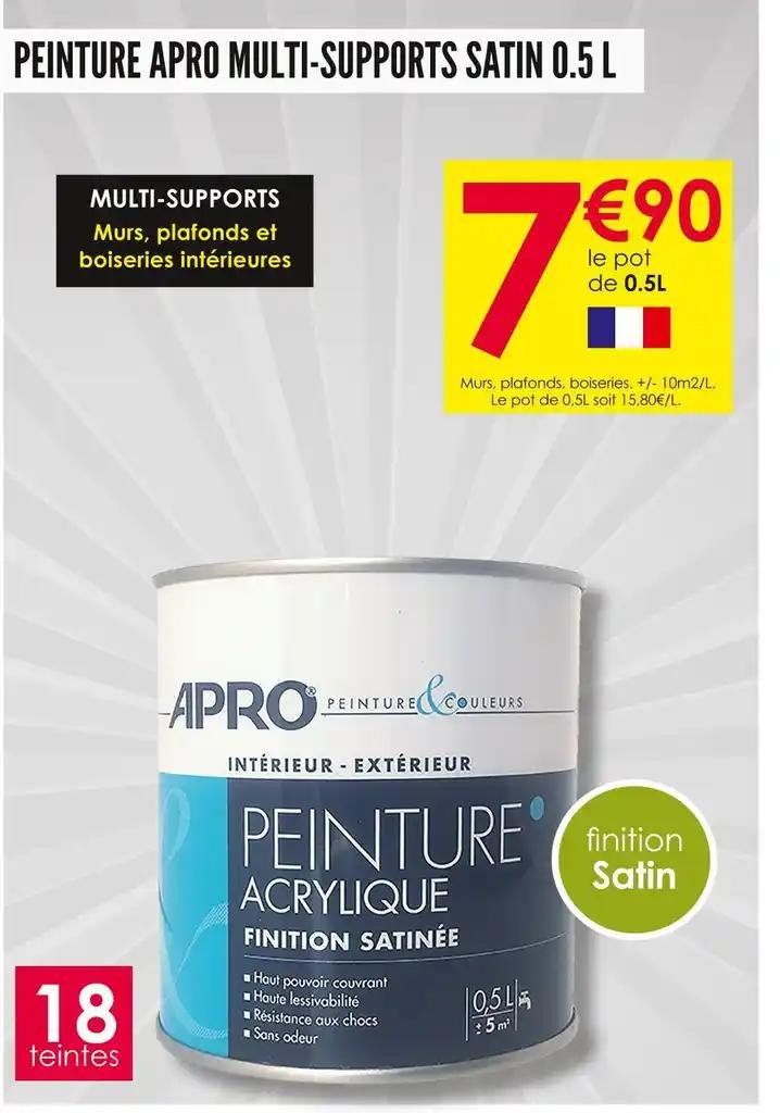 APRO PEINTURE MULTI-SUPPORTS SATIN 0.5 L