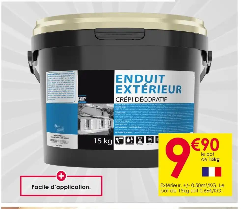 CRÉPIS EXTÉRIEUR BLANC OU PIERRE 15KG