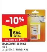 Leader price - edulcorant de table