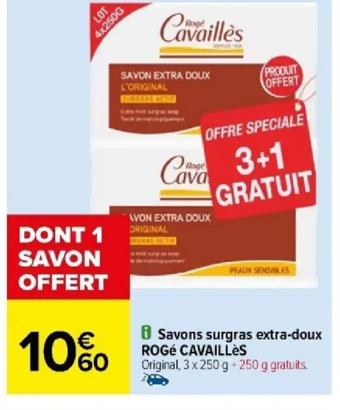 Savons surgras extra-doux ROGé CAVAILLès