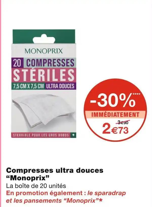 Monoprix Compresses ultra douces