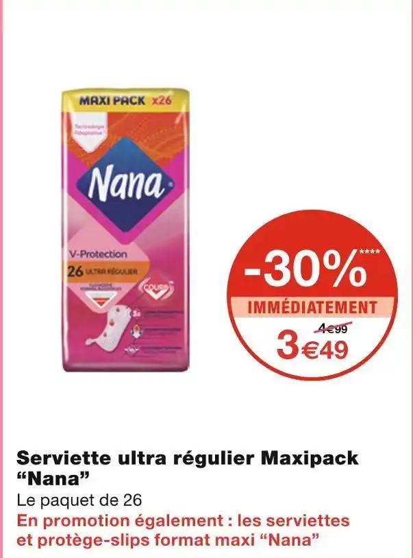 Nana Serviette ultra régulier Maxipack