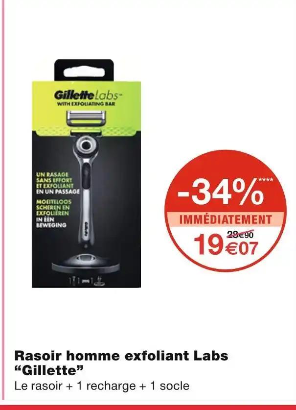 Gillette Rasoir homme exfoliant Labs