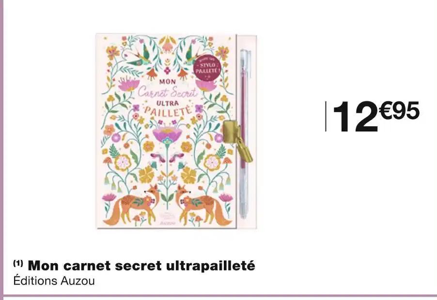 Mon carnet secret ultrapailleté