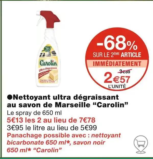 Carolin Nettoyant ultra dégraissant au savon de Marseille
