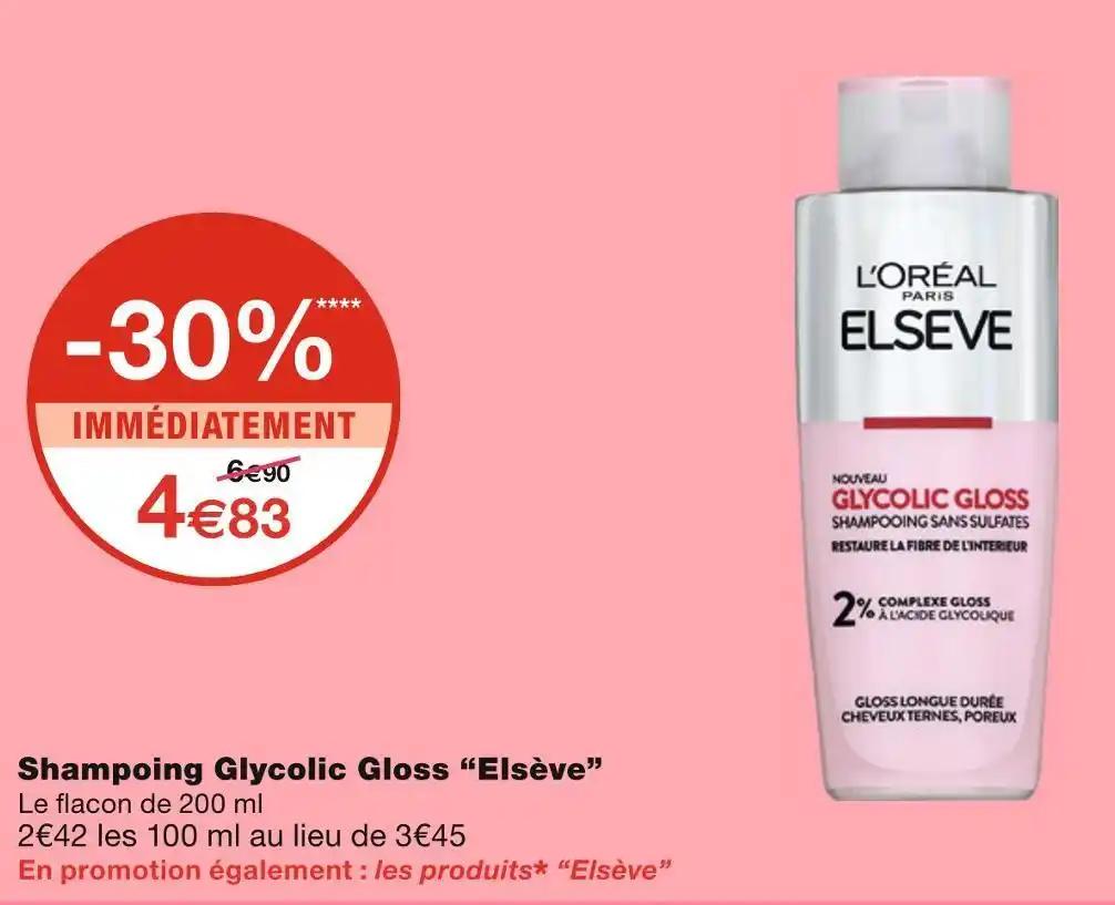 Elsève Shampoing Glycolic Gloss