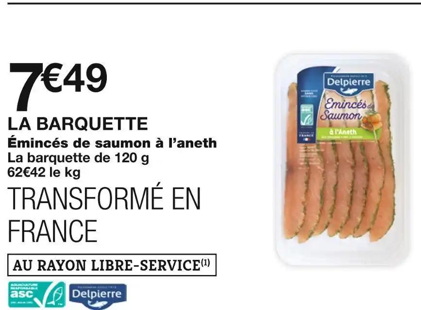 Delpierre Émincés de saumon à l’aneth