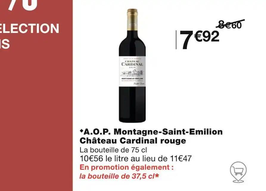 Château Cardinal A.O.P. Montagne-Saint-Emilion rouge