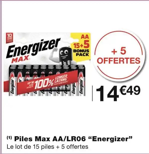 Energizer Piles Max AA/LR06