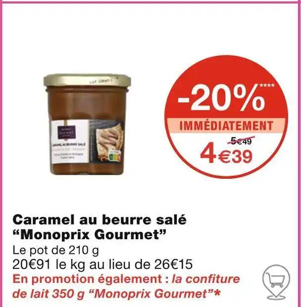 Monoprix Gourmet Caramel au beurre salé