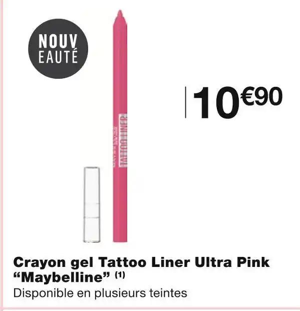 Maybelline Crayon gel Tattoo Liner Ultra Pink