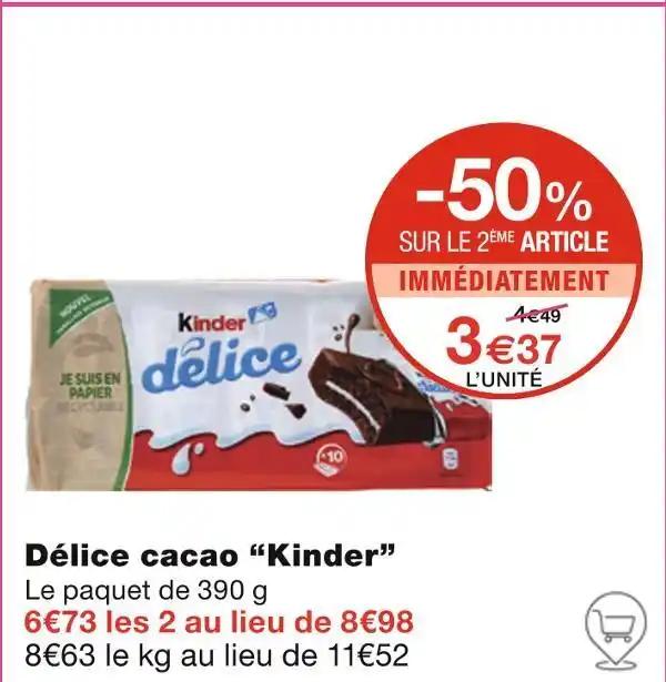 Kinder Délice cacao