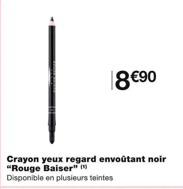 Rouge Baiser Crayon yeux regard envoûtant noir