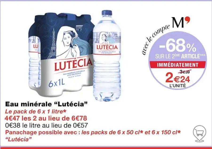 Lutécia Eau minérale