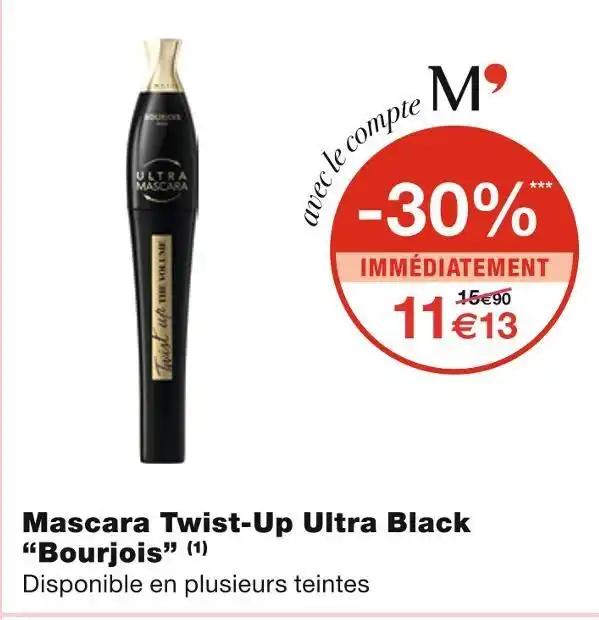 Bourjois Mascara Twist-Up Ultra Black
