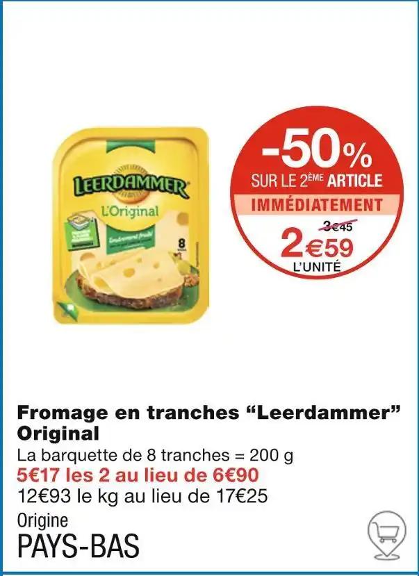 Leerdammer Fromage en tranches Original