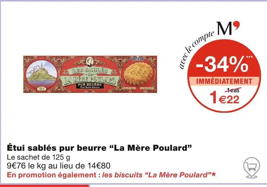 La Mère Poulard Étui sablés pur beurre