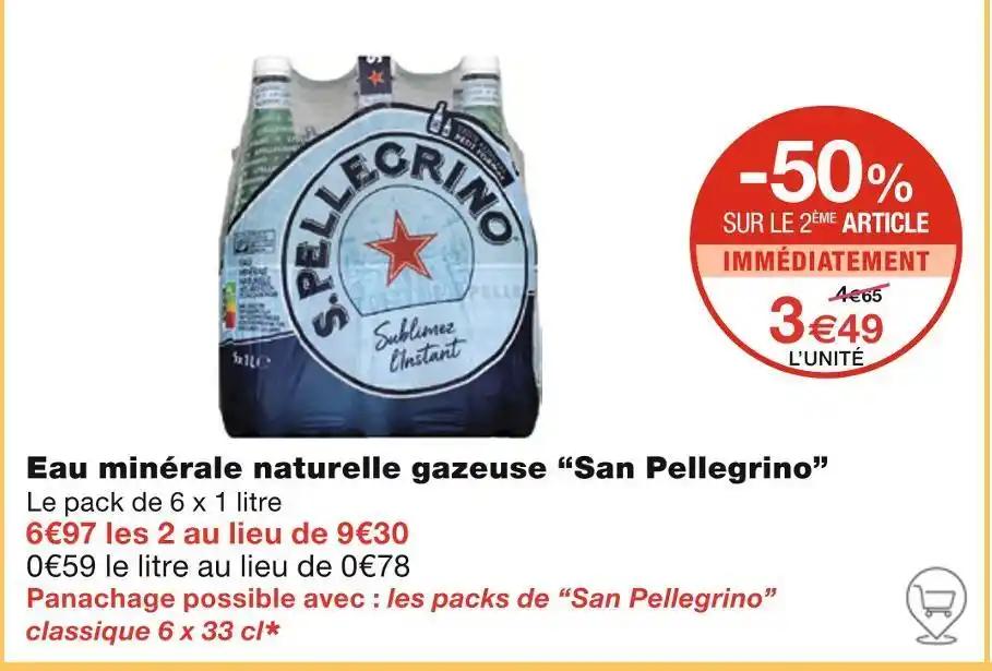 San Pellegrino Eau minérale naturelle gazeuse