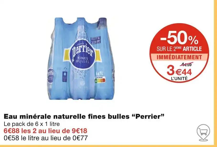 Perrier Eau minérale naturelle fines bulles