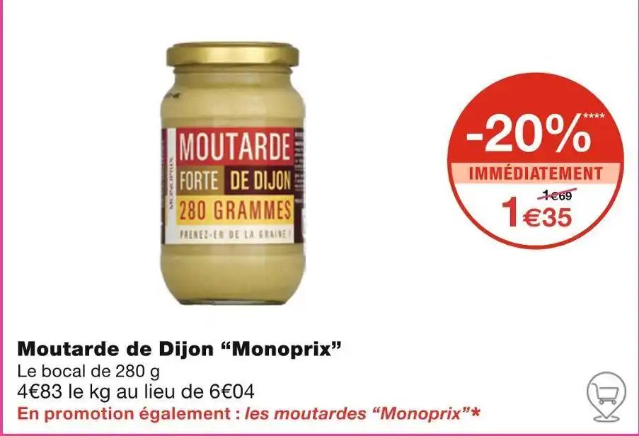 Monoprix Moutarde de Dijon