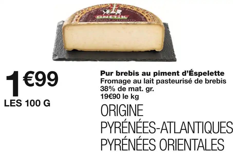 Pur brebis au piment d’Éspelette