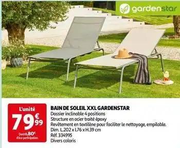 Gardenstar - bain de soleil xxl