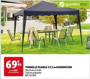 Gardenstar - tonnelle pliable 3x3 m