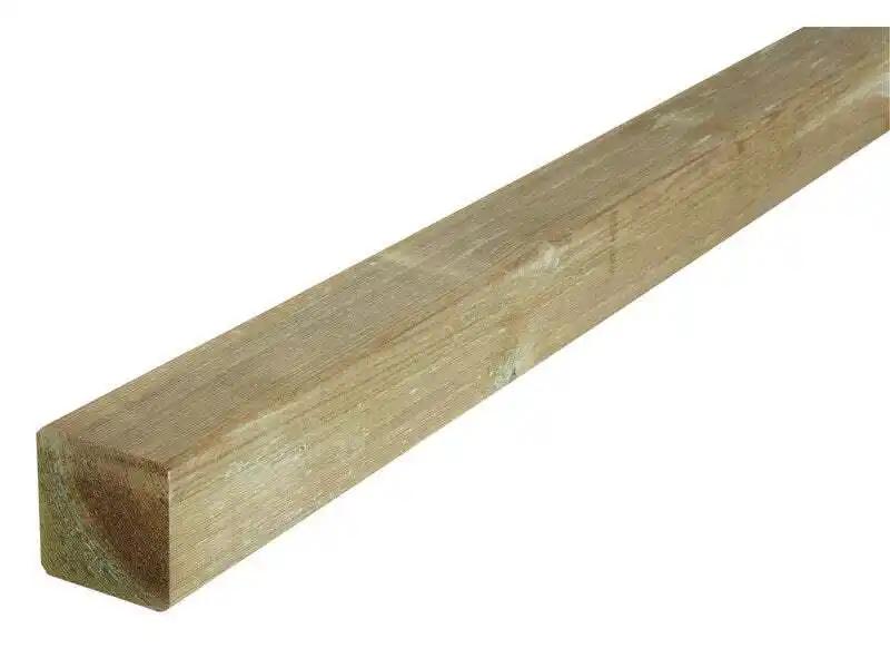 Poteau bois massif carré naturel, FOREST STYLE, L.7 x P.7 x H.180 cm