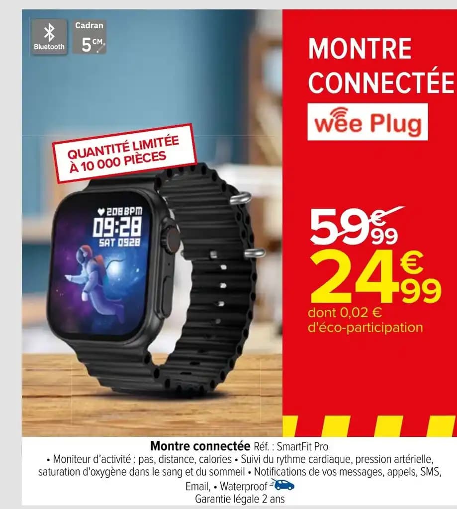 Montre connectée Réf.: SmartFit Pro
