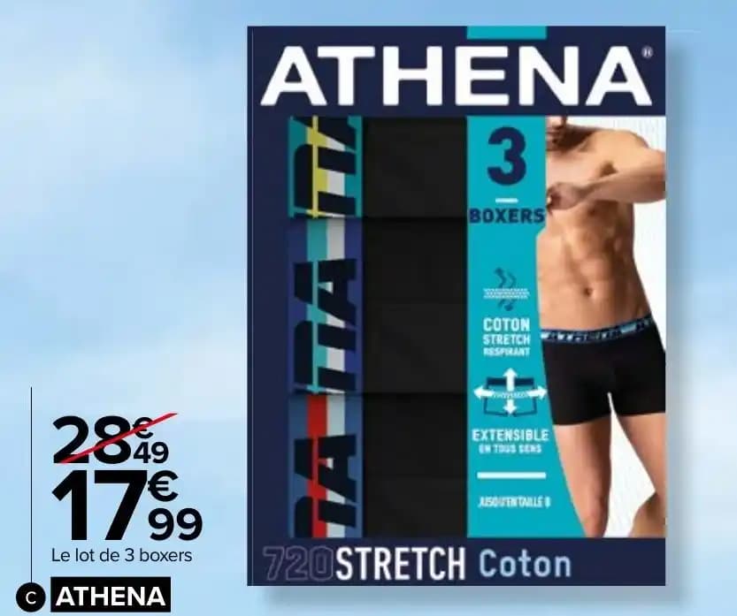 Boxers homme "720 Stretch coton"