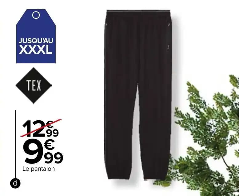 Pantalon technique sport homme