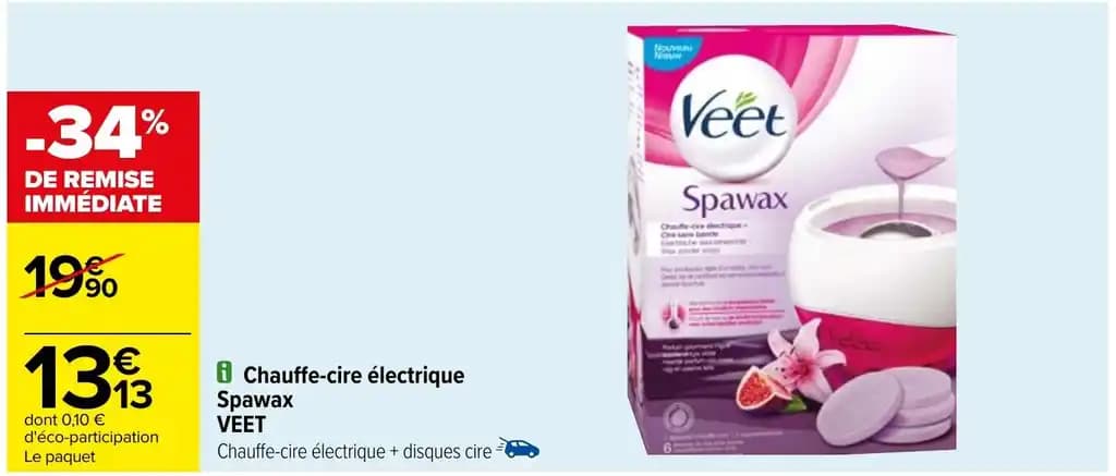 Chauffe-cire électrique Spawax VEET
