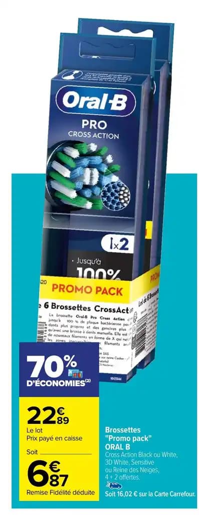 Brossettes "Promo pack" ORAL B