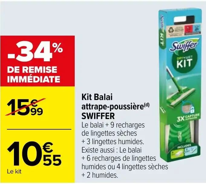 Kit Balai attrape-poussière(d) SWIFFER