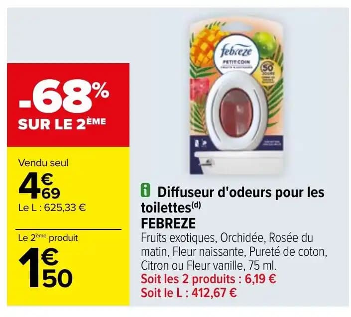 i Diffuseur d'odeurs pour les toilettes(d) FEBREZE