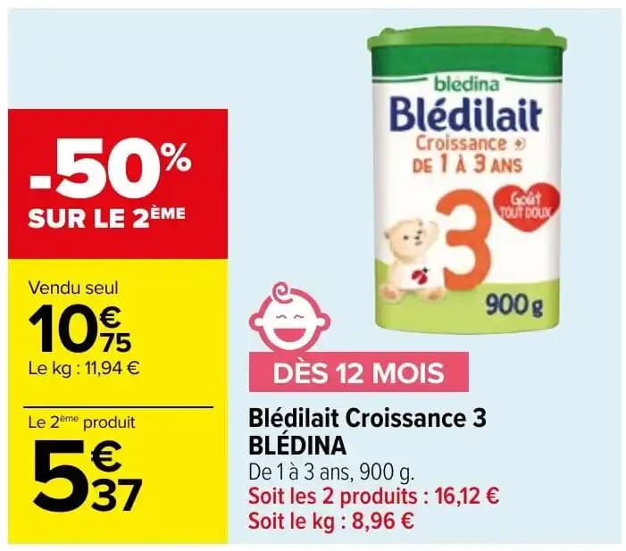 Blédilait Croissance 3 BLÉDINA
