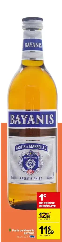 Pastis de Marseille BAYANIS