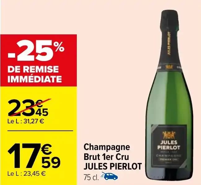 Champagne Brut 1er Cru JULES PIERLOT