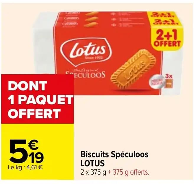 Biscuits Spéculoos LOTUS