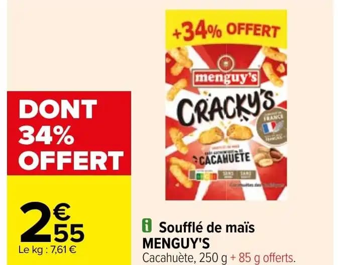 i Soufflé de maïs MENGUY'S