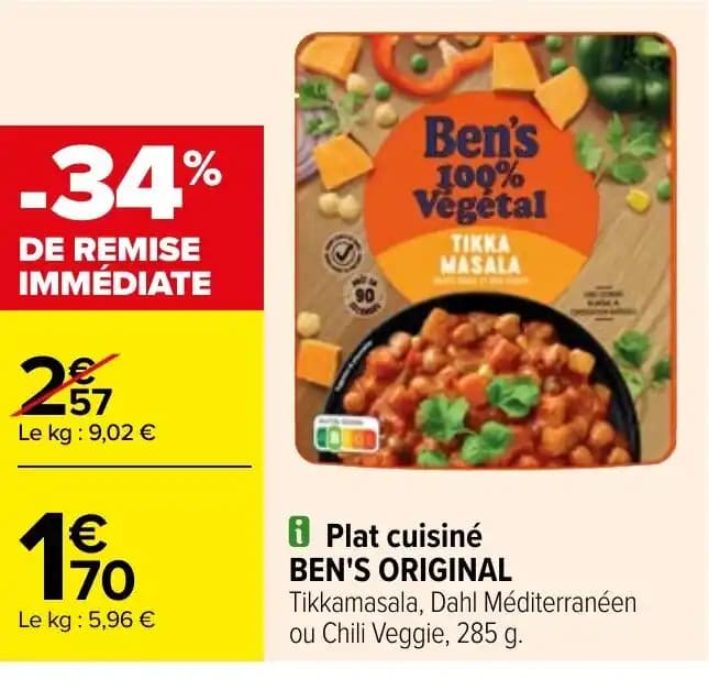 i Plat cuisiné BEN'S ORIGINAL