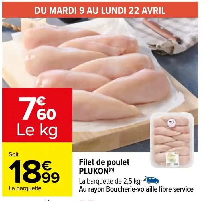Filet de poulet PLUKON(n)