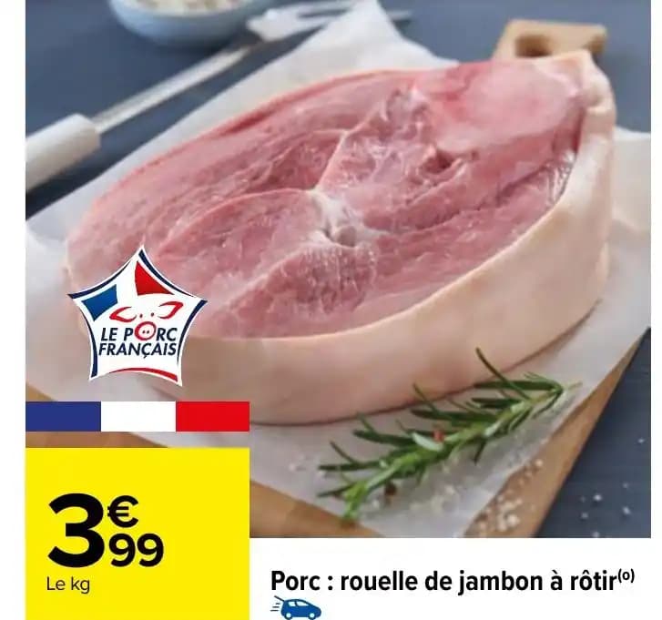 Porc: rouelle de jambon à rôtir(0)