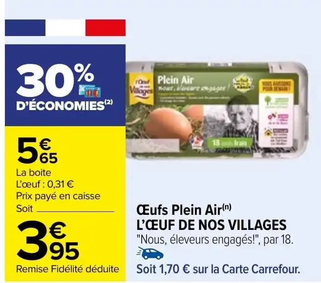 Œufs Plein Air (n) L'ŒUF DE NOS VILLAGES