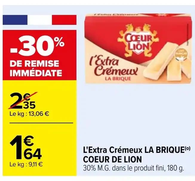 L'Extra Crémeux LA BRIQUE(0) COEUR DE LION