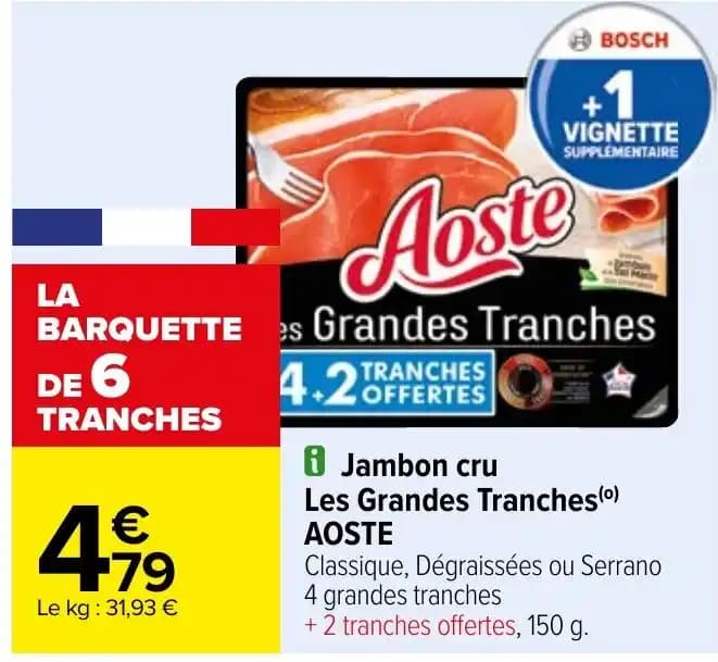 Jambon cru Les Grandes Tranches (0) AOSTE
