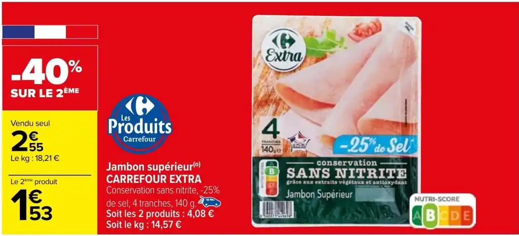 Jambon supérieur(0) CARREFOUR EXTRA